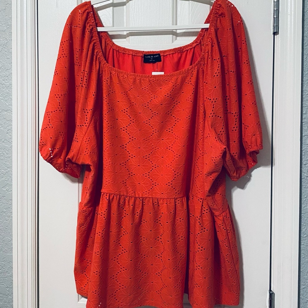 Lane Bryant Peplum Lace Top #43